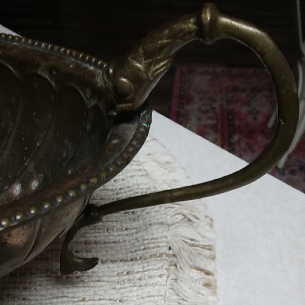 Vintage Brass Decorative Bowl - Picture 2 of 10